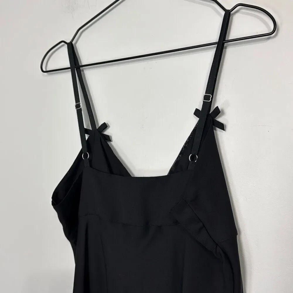 Vera Wang Black Chemise Slip M
